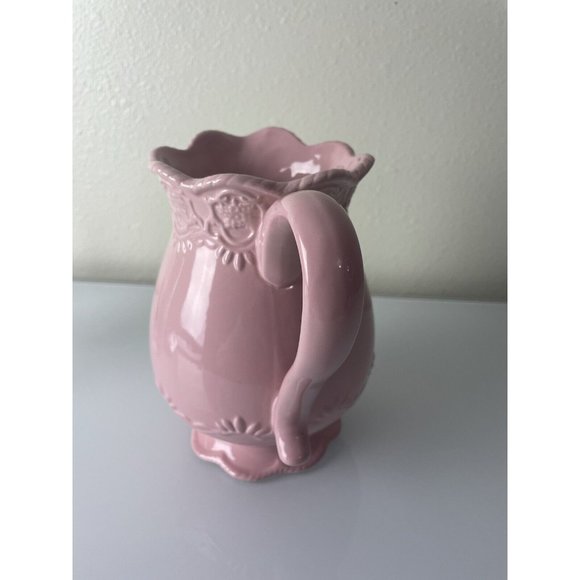 2004 A Special Place Pink Pitcher, Vase for Floral Arrangement, 7.75” - Picture 4 of 10
